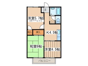 メゾン城北の物件間取画像